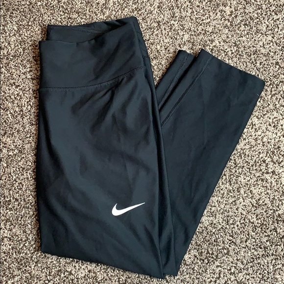 Nike Pants - Nike Dri-Fit Womans Black Athletic Leggings SZ.M